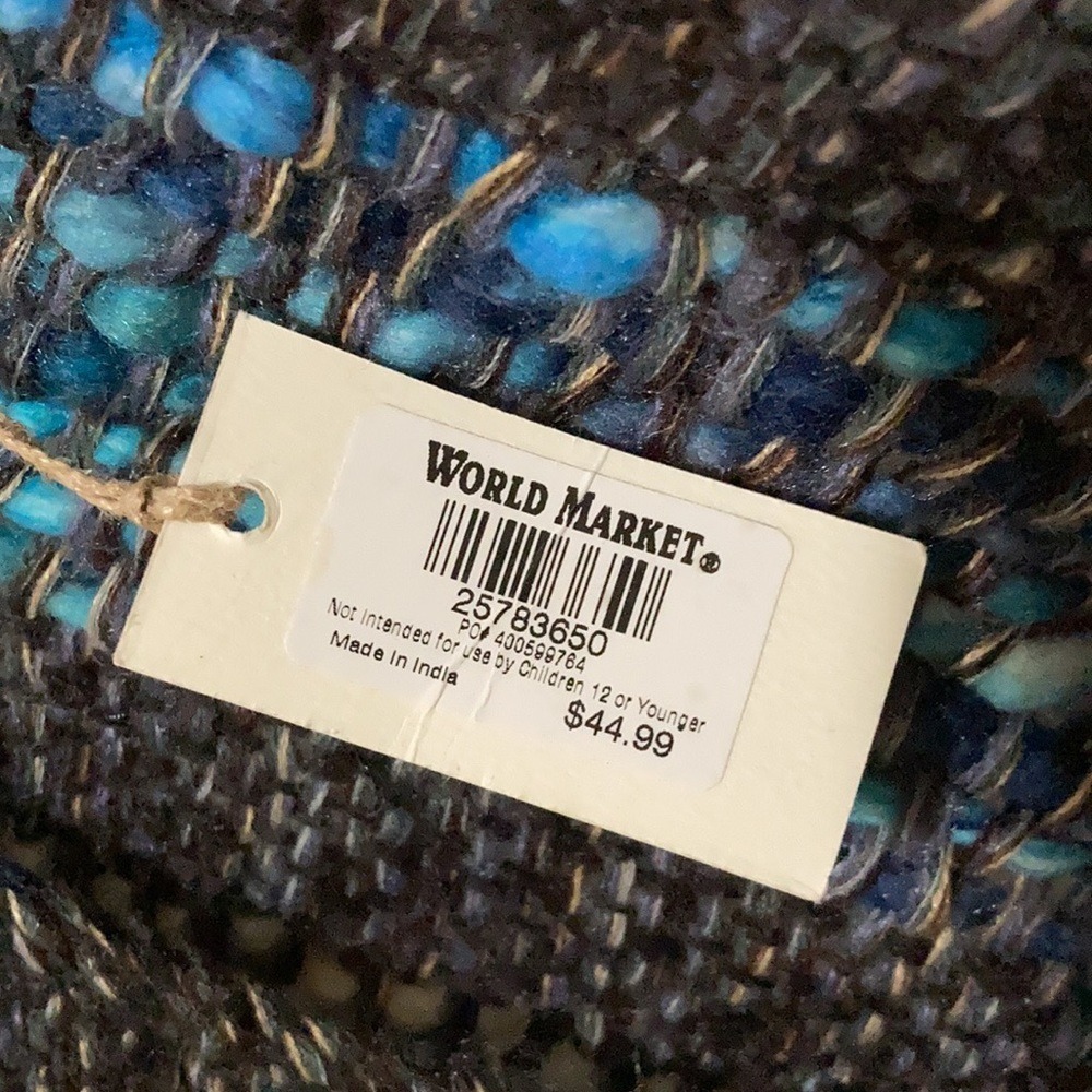World Market Woven Wrap Poncho - Picture 3 of 5